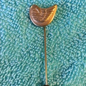 Vintage Laurel Burch bird earrings and pin.